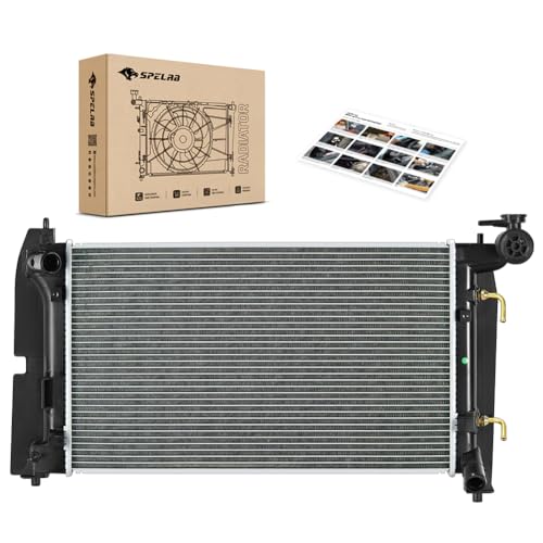 SPELAB Radiator Replacement CU2428 - Compatible with Toyota Corolla 2005-2008, Compatible with Matrix 2005-2018, Compatible with Pontiac Vibe 2003-2008 - Engine: 1.8L l4 Aspirated by SPELAB - Used condition - US$34.51