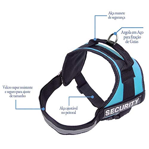 Chalesco Peitoral Power Safe para Cães, M 40 - 53 cm, Cores Sortidas