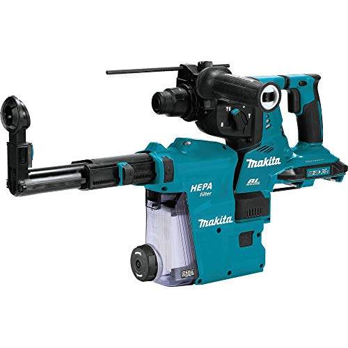 Makita XRH10PTW 18V x2 LXT 36V Brushless Cordless 1-18 AVT Rotary Hammer Kit Accepts Sds-Plus Bits wExtractor Aft AWS Capable 5.0Ah | AVT Accepts SDS-Plus Bits wExtractor AFT AWS Capable 5.0A product thumbnail 10