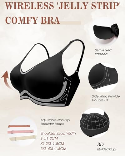 HORISUN Womens Wireless Seamless Pullover Bra with Soft Support Vest No Underwire Criss Cross Back T Shirt Bra4