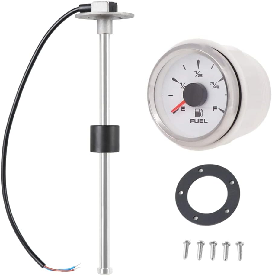 Marine Fuel Sender 7" (240-33 ohms) Bundle Fuel Level Gauge for Car Truck Vehicles Marine