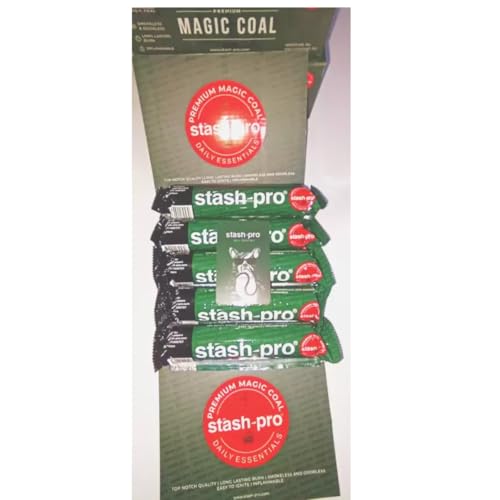 Image of Stash-Pro Magic Coal 35mm | Premium Coconut Charcoal Tablets | Fast Ignite, Long Lasting Burn 45-60 Minutes (5)