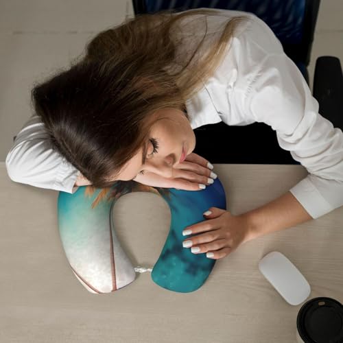 Almohada de viaje espuma viscoelástica tamaño compacto miniatura 6