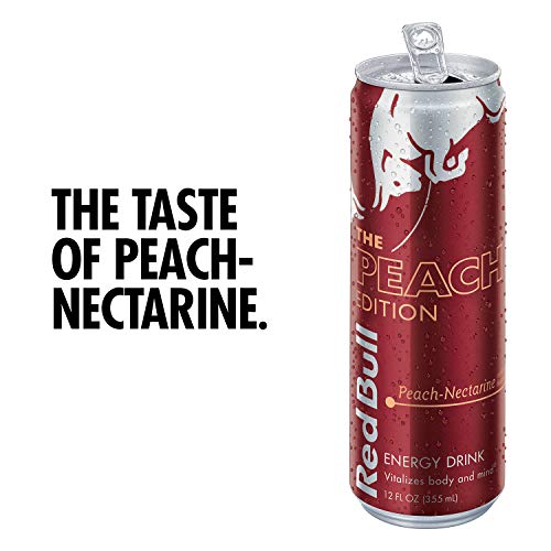 Red Bull Energy Drink, Peach-Nectarine, 12 Fl Oz (24 Count), Peach Edition & Energy Drink, Coconut Berry, 12 Fl Oz (24 Count), Coconut Edition #TOP2