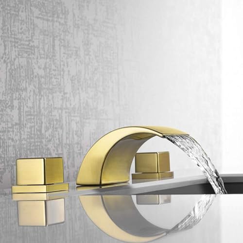 Grifo de lavabo de baño con salida en cascada para transformar el tocador de una villa moderna 4