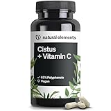 natural elements Cistus incanus mit Vitamin C – 90 Kapseln – 250mg...