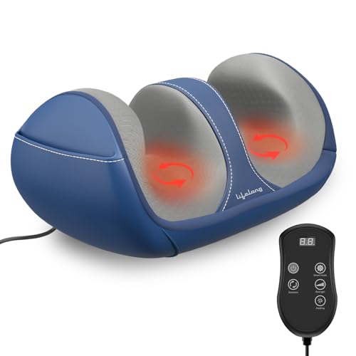 Lifelong Shiatsu Foot Massager with 4 Massage Nodes, 3 Intensity Levels, Optional Heat Function - Electric Foot Massage Machine in Polyurethane Leather, Clockwise & Anti-Clockwise Rotation - Relieves Foot Muscle Tension with Auto Shut-Off Feature (LL (B0D3F8HG9R) Amazon Price History, Amazon Price Tracker