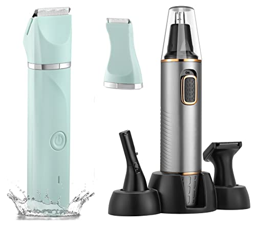 Areyzin 2023 Professional Usb Rechargeable Body Hair Trimmer Bikini Trimmer Women +Ear And Nose Hair Trimmer For Men And Women, Waterproof #TOP12
