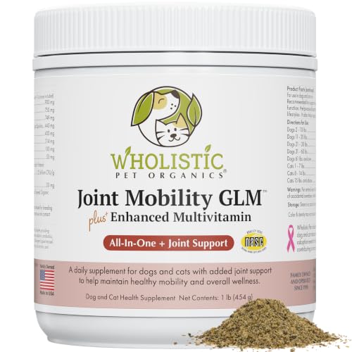 Wholistic Pet Organics Hip and Joint Supplement for Dogs and Cats 1 Lb