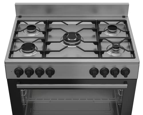 Gasherd mit Gasbackofen Beko GM15121DXNS 90 cm