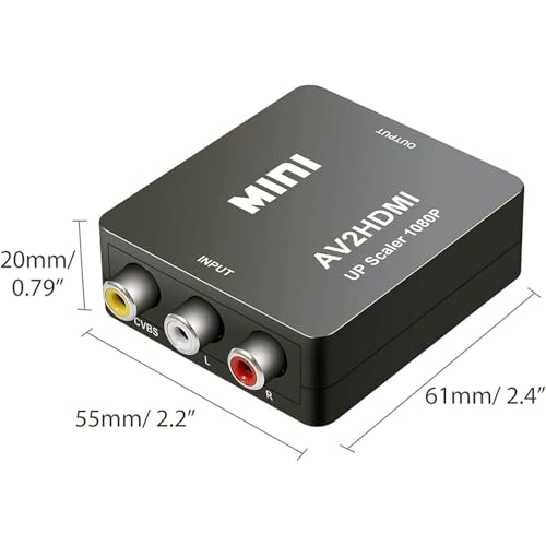 Miniatura 7 de Convertidor De Vídeo Rca A Hdmi, Av A Hdmi 1080p, Adaptador De Audio Y Vídeo Compuesto Cvbs Compatible Con Pal Ntsc Para Pc, Portátil, Xbox, Ps3, Tv, Stb, Dvd