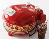 Salco Coca-Cola - Horno profesional de piedra para pizzas crujientes, 1400 W de alto rendimiento, modelo SPM-900CC