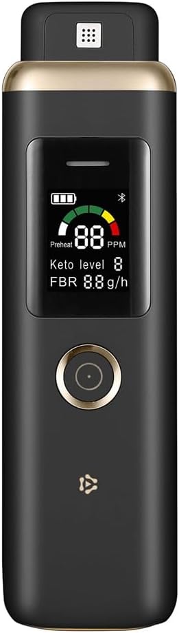 Professional Ketone Breath Analyzer Ketone Breath Meter for Tracking Your Ketones Black