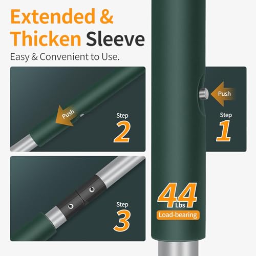 Artificial Grass Turf Rake with Foldable Lightweight Steel Handle, 51" Folding Turf Brush for Carpet Cleaner with Ergonomic Design, Suitable for Pet Hair Removal, Silver Handle and Green Head by SHANTRA - Image 5