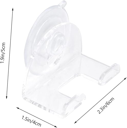 Miniatura 5 de Cabilock 6 piezas de soporte para afeitadora de afeitadora, colgador de pared, ganchos de plástico, gancho para afeitadora de pared, organizador de