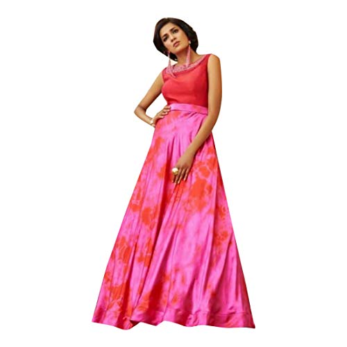 Vestido largo de diseñador estilo Kurti listo para usar en talla 7227