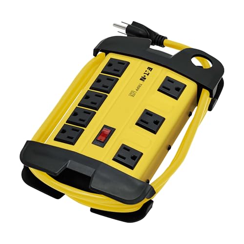 Tripp Lite Eaton TLM815NS Multitoma Industrial 8 Salidas, Cable 4.57 metros, Carcasa Metálica Amarilla miniatura 5