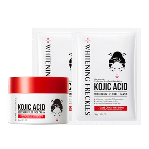 Crème Anti-Âge à l'Acide Kojique pour le Visage - Anti-Rides et Anti-Taches pour la Mélanine