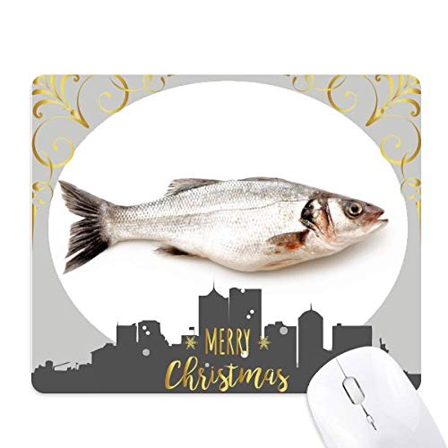 Tapis de souris Noël Ocean Fish Alive en caoutchouc haute densité avec surface haute précision