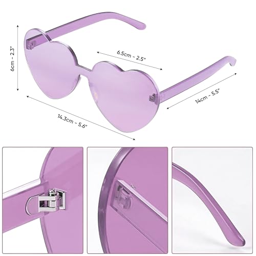 Funcredible Light Up Purple Cowboy Hat - Purple Sequin Cowgirl Hat with Heart Glasses - Perfect for Space Cowgirl Outfit, Cowgirl Outfits and Spirit Wear - Thumbnail 3