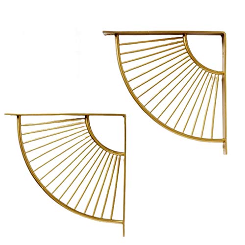 2 soportes de estante de metal, soportes flotantes, soportes de estante retro montados en la pared, estante montado en la pared de ángulo de 90 grados, con accesorios de montaje, proceso de pintura de
