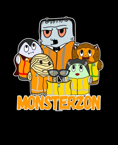 Swagazon Monsters Monsterzon: 200 Page Wide Rule Composition Notebook Journal for Amazonians