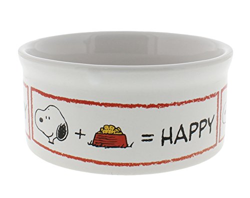 Peanuts Dog S Life Happy Snoopy Ceramic Pet Bowl Buy Online In Bahamas At Bahamas Desertcart Com Productid