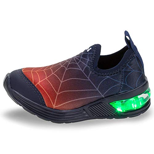 Tênis Infantil Menino Bibi De Luz Space Wave Estampa Aranha-23