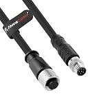 Alvin's Cables Livox Mid-360 LiDAR-Kabel für Unitree Go2 Roboter, M12 Buchse, 12-poliger A-Stecker auf 6-poligen M8-Stecker, Stromkabel und LiDAR-Daten für Robotik 3D-Erkennung, 50 cm / 23,62 Zoll
