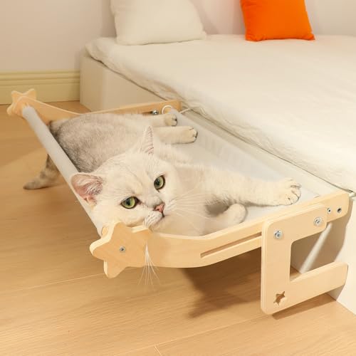 Estante de escalada para mascotas con cojín suave y plataforma adaptable de interior 6
