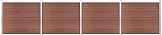 Furniture Select-Fence - Juego de paneles WPC (699 x 146 cm), color marrón