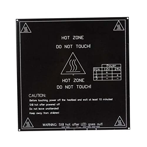 Reprap Mk2b Aluminum Heat Bed for 3d Printer 12/24v Black