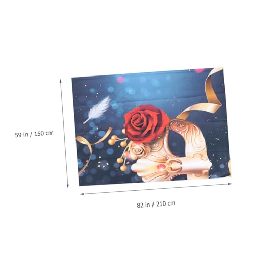 Didiseaon 2 Unidades cenário de festa de carnaval cenário de decoração de festa mascarar adereço de