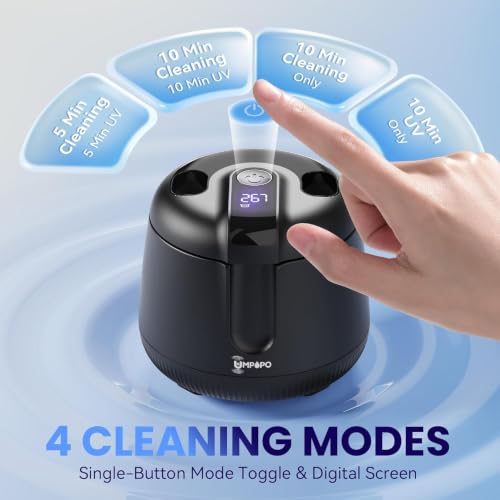 Image of Ultrasonic Retainer Cleaner Machine 48kHz, Dental Ultrasonic Care Cleaner