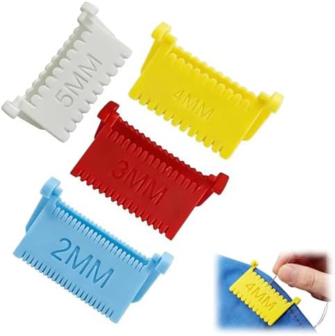 Stitch Distance Ruler Amazon.com: 4Pcs Clip-On Sewing Ruler, Hand Edge Stitch Lock and Sewing ...