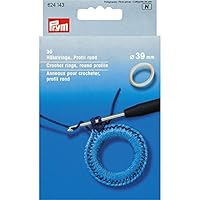 Prym 624143 Häkelringe rund KST 39 mm weiß