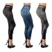 Produktbild Slim Jeggings, 3er-Pack (S/M). Enges Muster