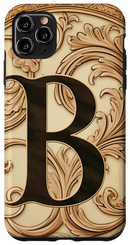 Image of iPhone 11 Pro Max Boho Chic Floral Wreath Latter M Cute Pastel Case