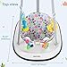 Slevoo Baby Jumper, Baby Door Jumper with Bumper, Play Tray and Two Jingle Rattles, Joyful Bubbles