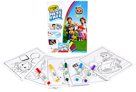 CRAYOLA Color Wonder - Cocomelon Mess-Free Colouring Book (Includes 18 Colouring Pages & 5 Magic Color Wonder Markers)