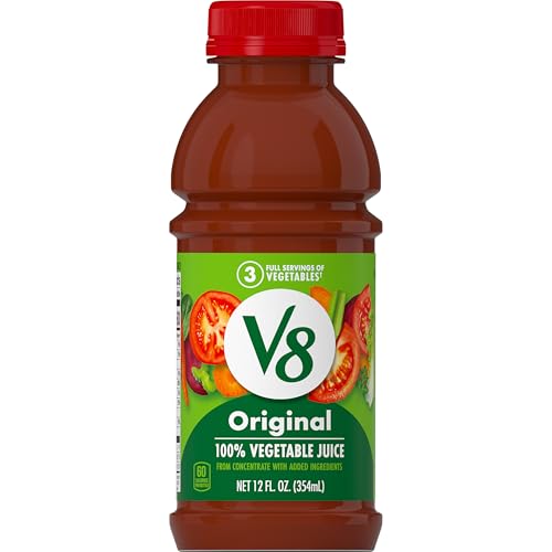 V8 Original 100% Vegetable Juice, 12 fl oz Bottle