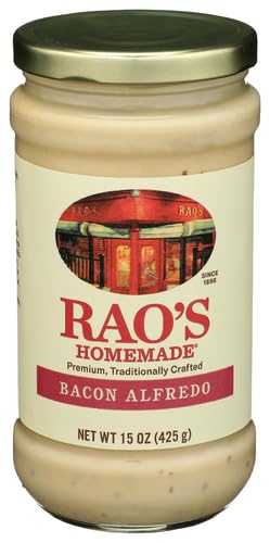 Raos Bacon Alfredo Sauce 15 oz (Pack of 6)