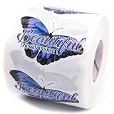 Funny Beautiful Things Inside Butterfly Small Business Stickers, Mail Stickers, Thank You Stickers,