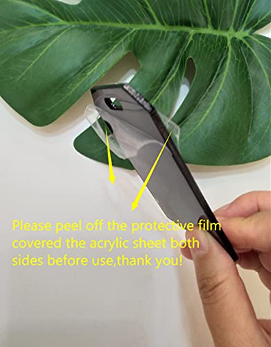 Set of 10 Blank Luggage Tags, Personalized Acrylic Luggage Tag, Wedding Place Cards, Name Cards - Escort Cards – Place Cards (Black)2