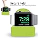 Orzly Elegant Apple Watch Charger Stand Apple Watch for All Series Ultra 49mm 2025 Series 10 46/42mm 9/8/7 45/ 41mm SE2/SE/6/5/4 44/40mm 3/2/1 42/38mm Durable TPU - Gift Boxed - Green
