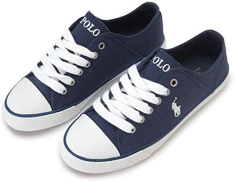 Amazon ポロラルフローレン スニーカー レディース キッズ ダリアン キャンバス ネイビー Darian Rf Navy 4 5 23 9cm 並行輸入品 Polo Ralph Lauren ポロラルフローレン スニーカー