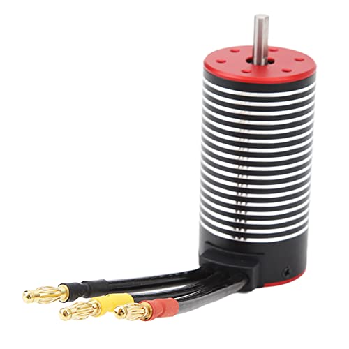 Waterproof Brushless Motor, Large Bearing 3670 Brushless Motor High Permeability Detachable Rotor for 1/8 RC Car (2650KV)