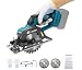5,5 Zoll Akku-Kreissäge für Makita 18V,Bürstenlose Mini Handkreissäge mit Digitalanzeige – Sägeblatt Ø 140mm, Schnitttiefe 51mm (0‑45°) Für Holz, Kunststoff, Weichmetall(Ohne Akku)