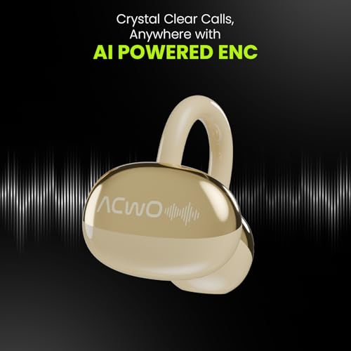 Image of ACwO DwOTS Flow Open Ear Earbuds | X-Fidelity Sound | AI-ENC Mic | Dual Mode (Music & Gaming) | 50H Playtime | Fast Charging | IPX5 | Bluetooth 5.3 Copper Bronze