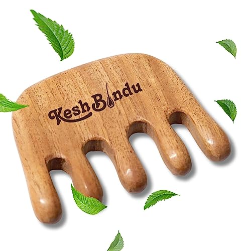 Image of Natural Wood Wide Tooth Hair Massager Comb Scraping Scalp Multi-Functional Handheld No Static Head Massager Tool Meridians Relaxation Physical Therapy Acupoint Treatment (Massage Comb)